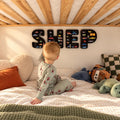 Hot Wheels car storage letters - Personalized children's parking - Custom baby boy gift